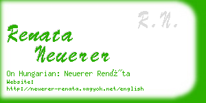 renata neuerer business card